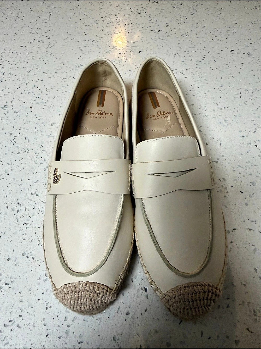 Sam Edelman Kai Espadrille Flat Loafer Cream